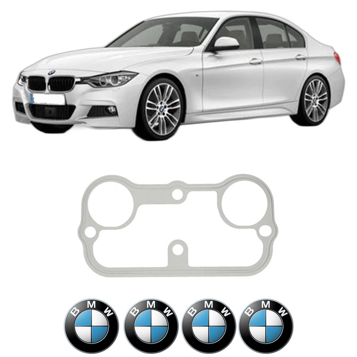 Set garnitura chiuloasa capac culbutori BMW Seria 3 (F30, F80) 320 i din 2012-2018 KW 134 CP 182 CMC 1997, Auto, Elring, 4x Stikere auto cu BMW