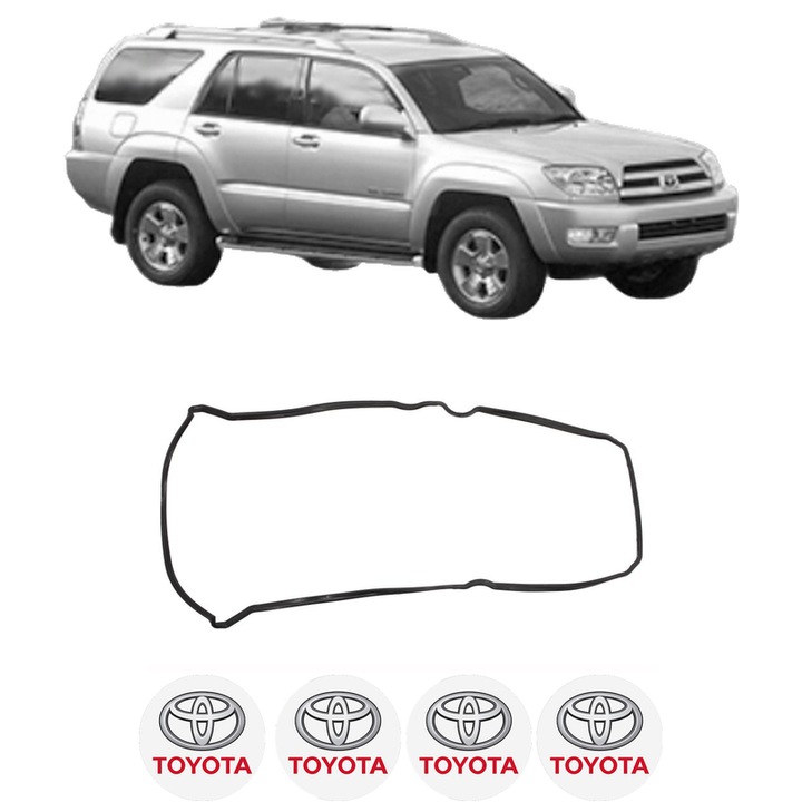 Set garnitura chiuloasa capac culbutori TOYOTA 4 RUNNER IV (_N21_) 4.7 (UZN210_) din 2002-2006 KW 175 CP 238 CMC 4663, Auto, Elring, 4x Stikere auto cu TOYOTA