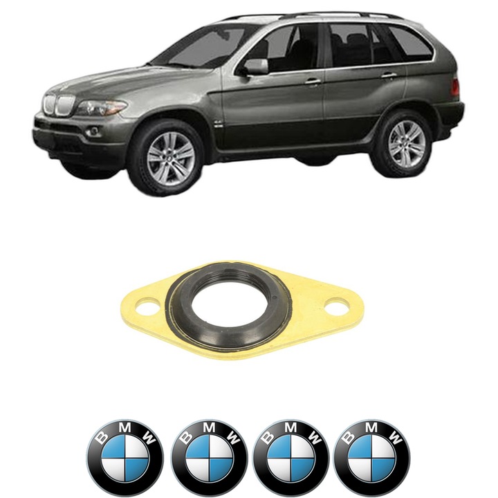 Set garnitura chiuloasa capac culbutori BMW Seria X5 (E53) 4.4 i din 2003-2006 KW 235 CP 320 CMC 4398, Auto, Elring, 4x Stikere auto cu BMW