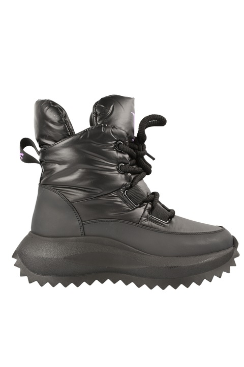 Ghete sport, dama, KARISMA, APRES SKI, XS70017A negru, piele textil, Negru