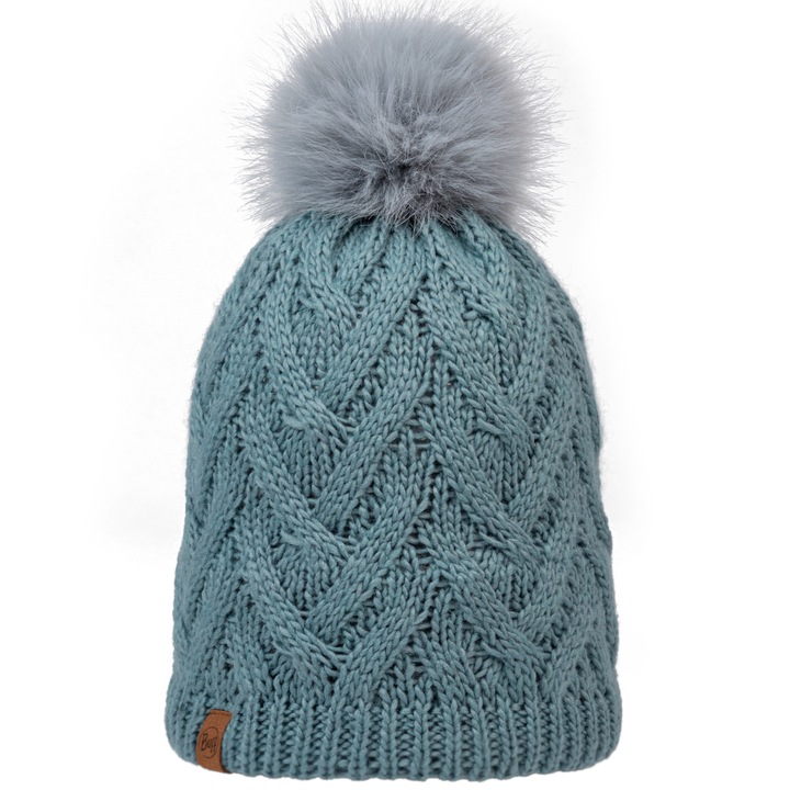 Caciula dama, Buff Knitted Fleece Caryn Beanie 301410, Verde, One-Size