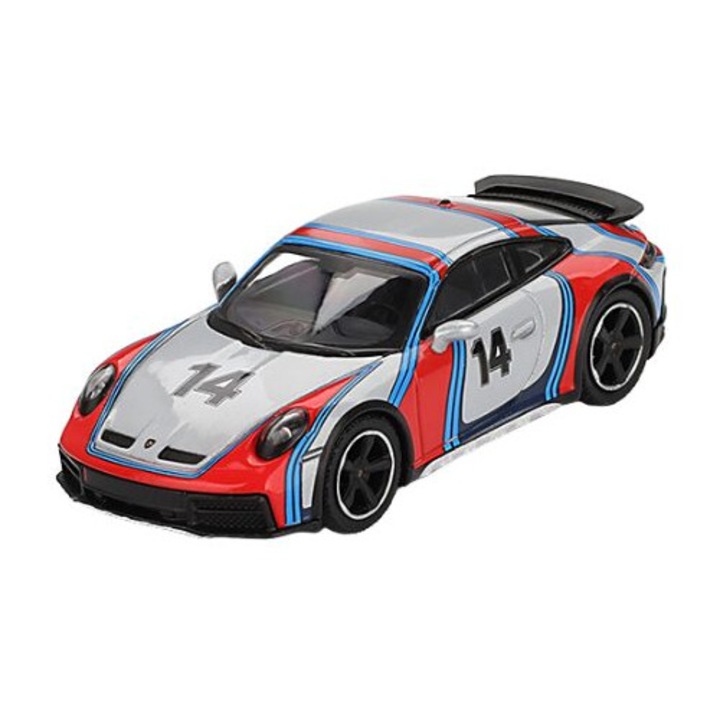 Porsche 911 (992) Dakar #14 "Rally 1978" Ice Grey Metallic Rally Tribute 2024 1:64 Mini GT MGT00964-L autómodell