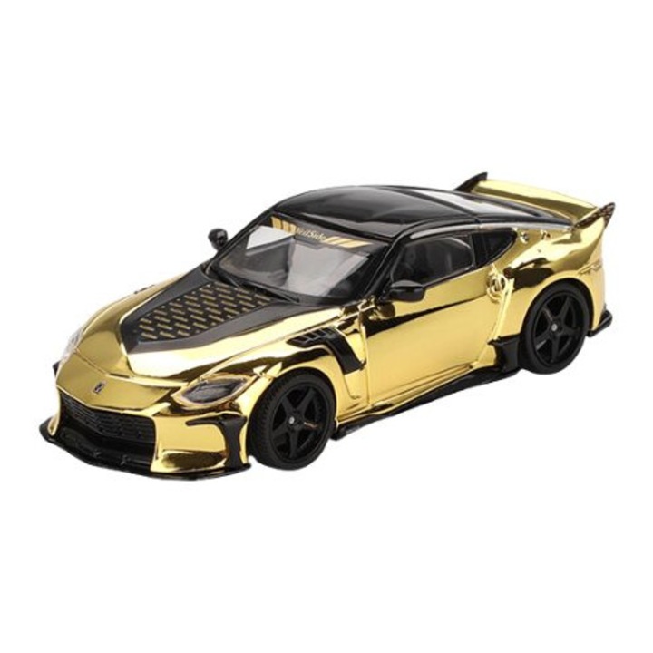 Macheta auto Nissan Z Veilside Ffz400 Gold Chrome 2024 1:64 Mini GT MGT00985-L