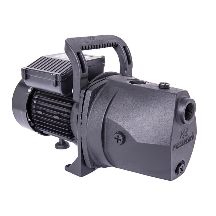 Pompa apa, Wasserkonig, HWKG1400-5.5, 1300 W, 4560 l/h, auto-amorsanta, corp din fonta, negru