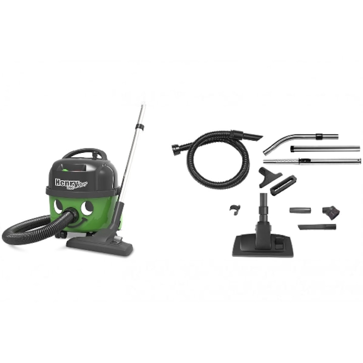 Numatic - Aspirator Henry Next HVN202-11 verde cu kit 620W - 9L - HVN20211