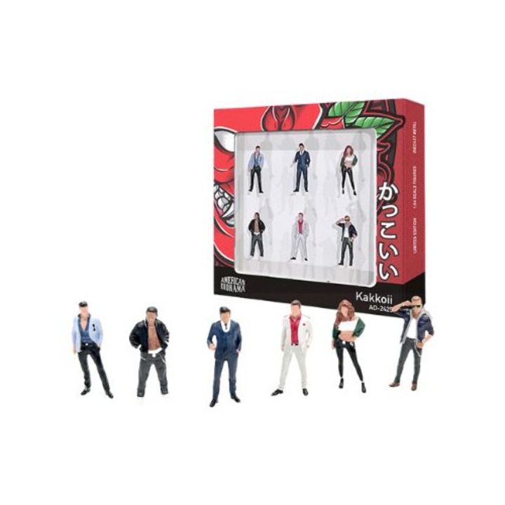 Kakkoii figura készlet (6 figura) 1:64 American Diorama AD-2425