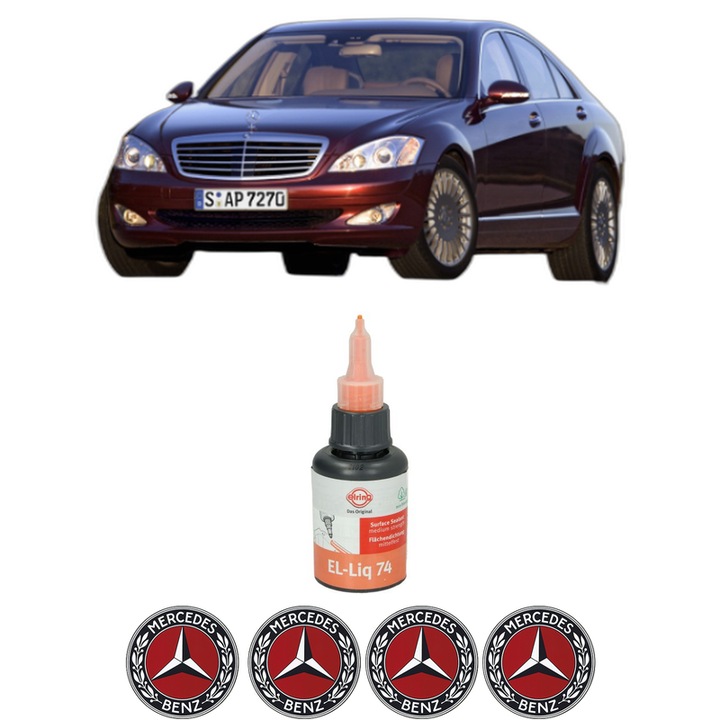 Set garnitura chiuloasa capac culbutori MERCEDES-BENZ S-CLASS (W221, V221) S 450 4-matic (221.084, 221.184) din 2005-2013 KW 250 CP 340 CMC 4663, Auto, Elring, 4x Stikere auto cu MERCEDES-BENZ