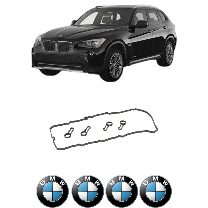 Set garnitura chiuloasa capac culbutori BMW Seria X1 (E84) xDrive 20 d din 2012-2015 KW 135 CP 184 CMC 1995, Auto, Elring, 4x Stikere auto cu BMW
