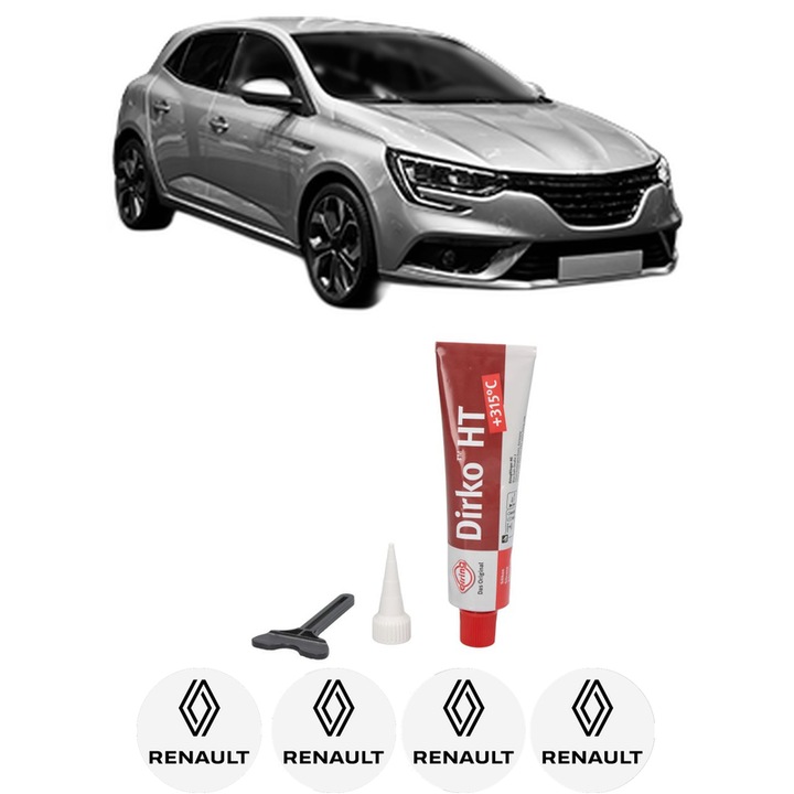 Set garnitura chiuloasa capac culbutori RENAULT MEGANE IV Hatchback (B9A/M/N_) 1.3 TCe 140 (B9NB) din 2018 KW 103 CP 140 CMC 1332, Auto, Elring, 4x Stikere auto cu RENAULT