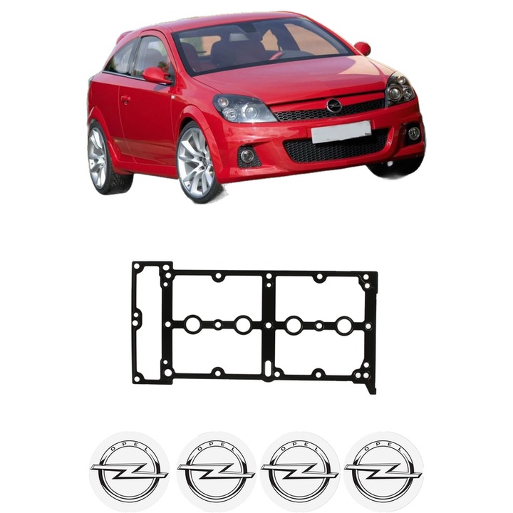 Set garnitura chiuloasa capac culbutori OPEL ASTRA H GTC (A04) 1.3 CDTI (L08) din 2005-2010 KW 66 CP 90 CMC 1248, Auto, Elring, 4x Stikere auto cu OPEL