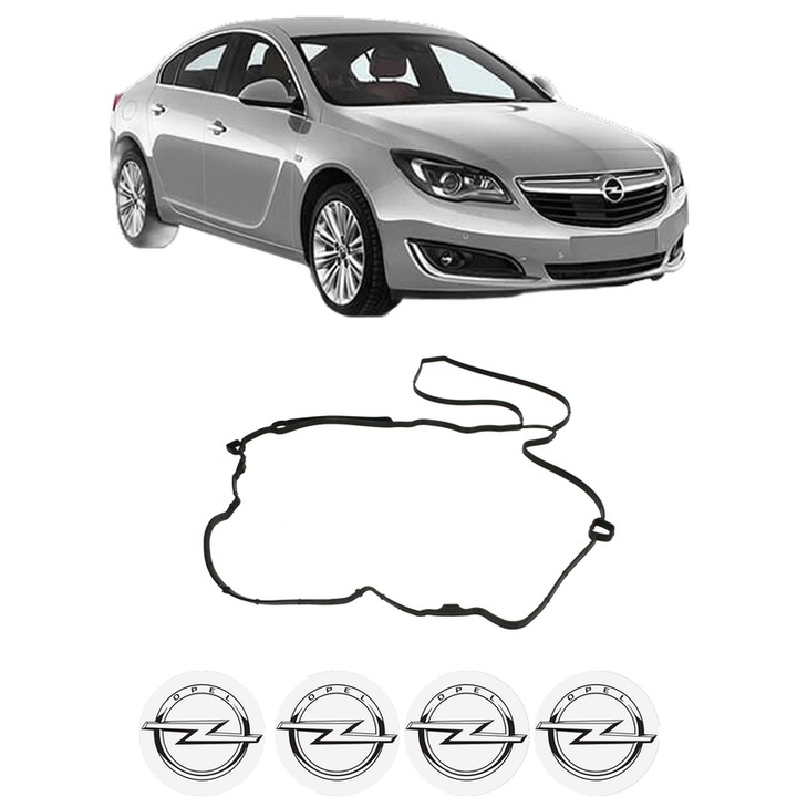 Set garnitura chiuloasa capac culbutori OPEL INSIGNIA A (G09) 1.4 (68) din 2011-2017 KW 103 CP 140 CMC 1364, Auto, Elring, 4x Stikere auto cu OPEL