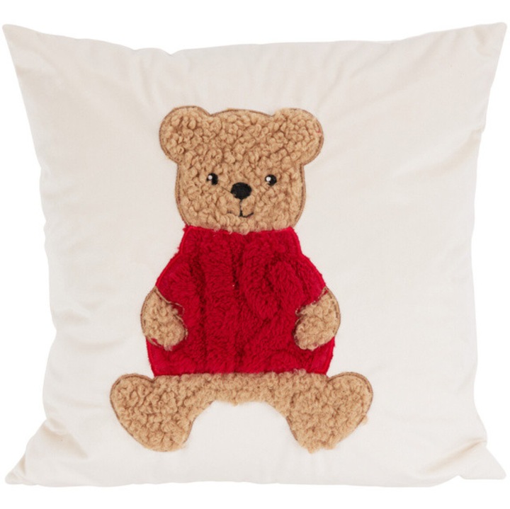 Dekoratív párna, ünnepi modell, fehér 40 x 40 cm, 1. modell - 1. nyomtatás