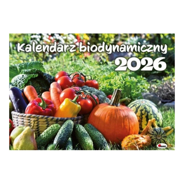 Kalendarz 2026 Biodynamic, AWM, pozitionat orizontal, album, 30x45cm