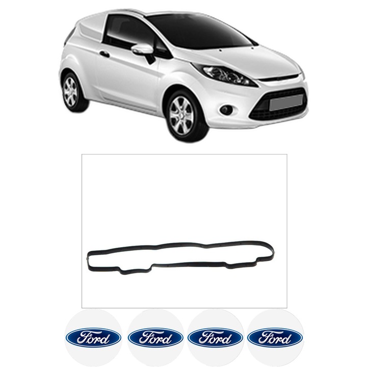 Set garnitura chiuloasa capac culbutori FORD FIESTA VI Van 1.6 TDCi din 2009-2017 KW 66 CP 90 CMC 1560, Auto, Elring, 4x Stikere auto cu FORD