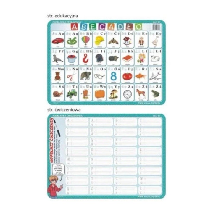 Oktató szőnyeg, vizuális rendszer, ábécé, 350g, 2x3m méret