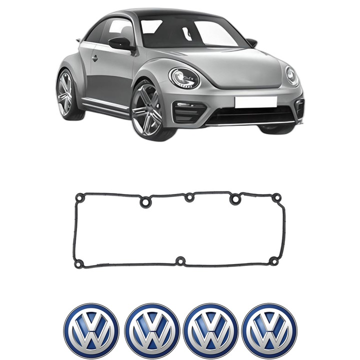 Set garnitura chiuloasa capac culbutori Volkswagen BEETLE (5C1, 5C2) 1.6 TDI din 2011-2016 KW 77 CP 105 CMC 1598, Auto, Elring, 4x Stikere auto cu Volkswagen