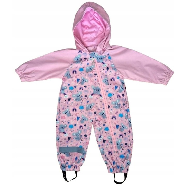 Salopeta de ploaie copii, multicolor, impermeabil, casual, o singura piesa