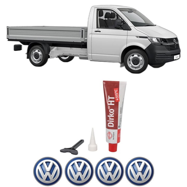 Set garnitura chiuloasa capac culbutori Volkswagen TRANSPORTER T6 Platform/Chassis (SFD, SFE, SFL, SFZ, SJD, SJ 2.0 TDI din 2015-2024 KW 110 CP 150 CMC 1968, Auto, Elring, 4x Stikere auto cu Volkswagen