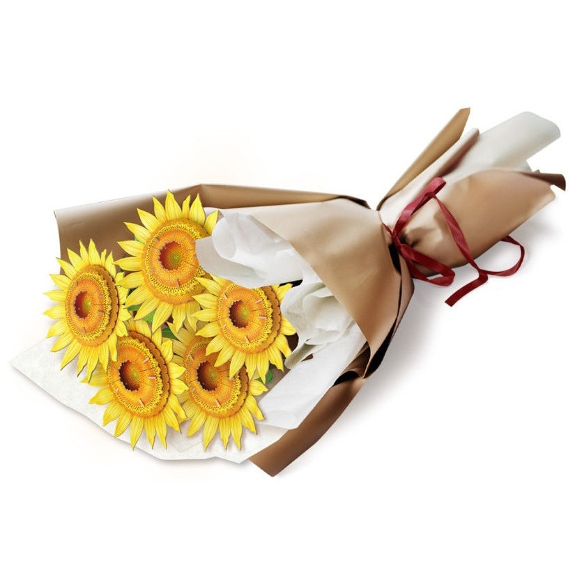 Puzzle 3D Cubic Fun - Flower Bouquet, Floarea Soarelui, 209 piese