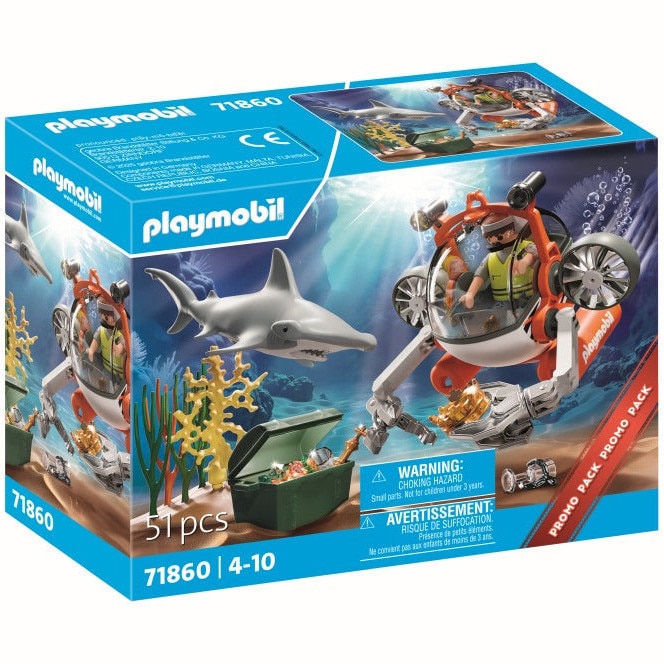 Playmobil City Action - Promo Pack, Vanatoarea comorii cu submarin