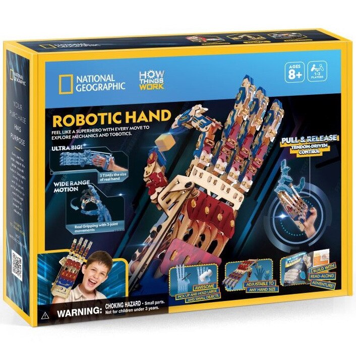 Puzzle 3D National Geographic - Mana robotizata