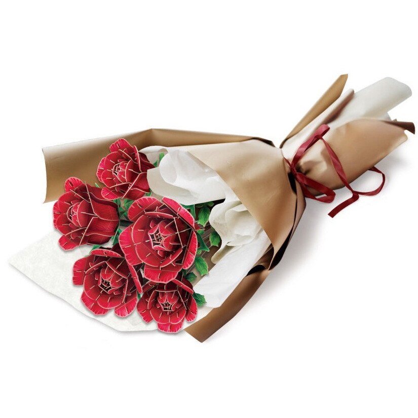 Puzzle 3D Cubic Fun - Flower Bouquet, Trandafiri, 312 piese - eMAG.ro