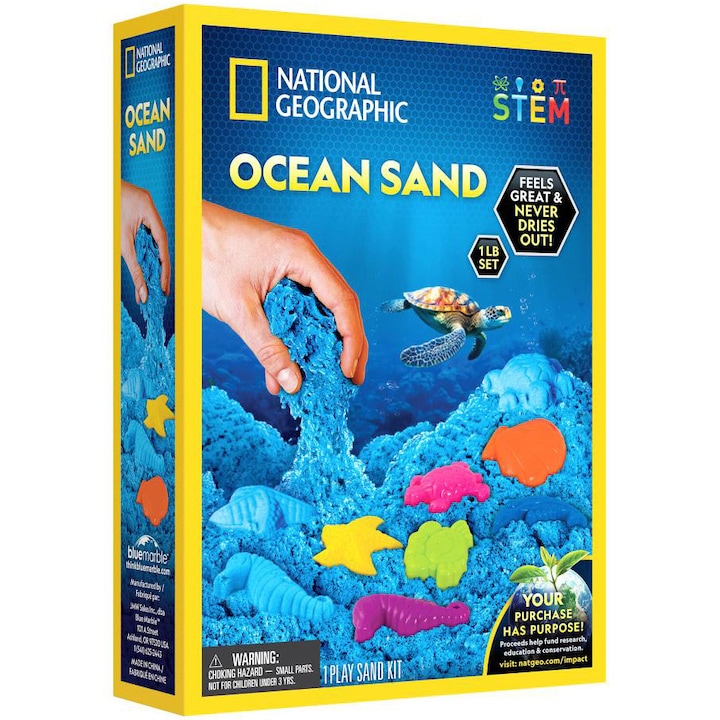 Set educativ National Geographic - Ocean Sand, Nisip kinetic