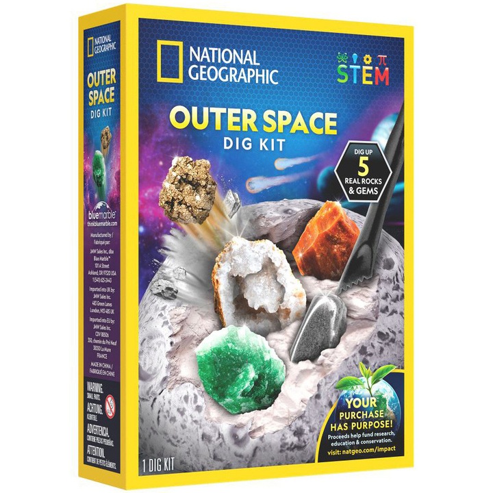 Set educativ National Geographic - Outer Space, Descopera comoara din spatiu