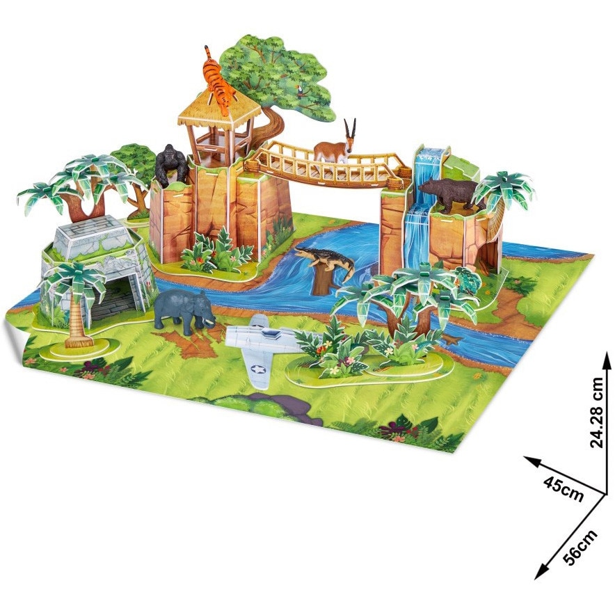 Puzzle 3D National Geographic - Aventura in jungla, 65 piese - eMAG.ro