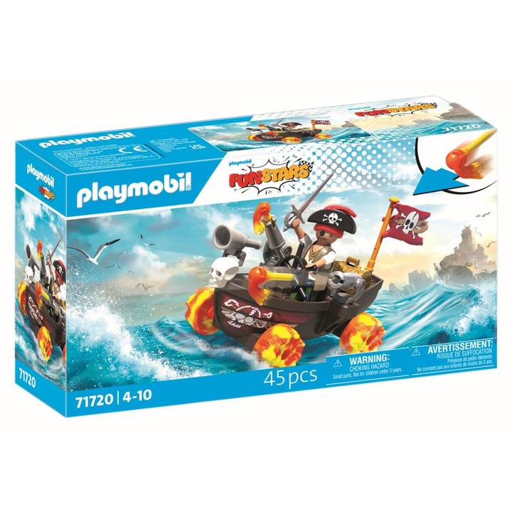 Игра Playmobil FunStars, Състезание с пиратска лодка