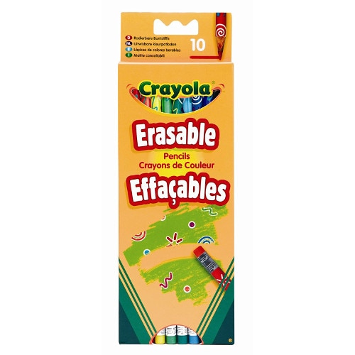 Set Crayola 10 Creioane Colorate cu Radiera
