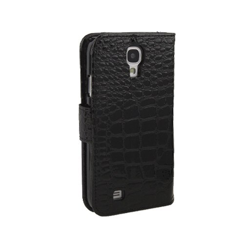 Husa protectie SKY Crocodile pentru SAMSUNG GALAXY S3 ( i9300 ), Flip orizontal, Inchidere magentica, Stand - Negru