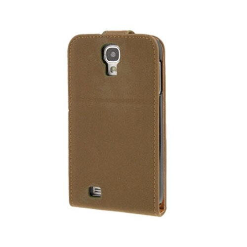 Husa protectie SKY ARGOS pentru SAMSUNG GALAXY S4 (i 9500), Flip vertical, Inchidere magnetica, Stand - Kaki