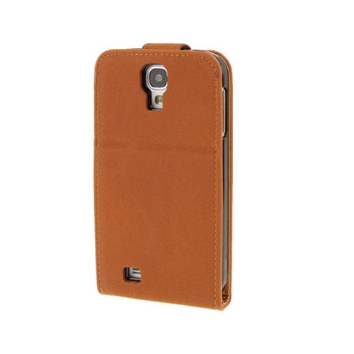 Husa protectie SKY ARGOS pentru SAMSUNG GALAXY S4 (i 9500), Flip vertical, Inchidere magnetica, Stand - Maro
