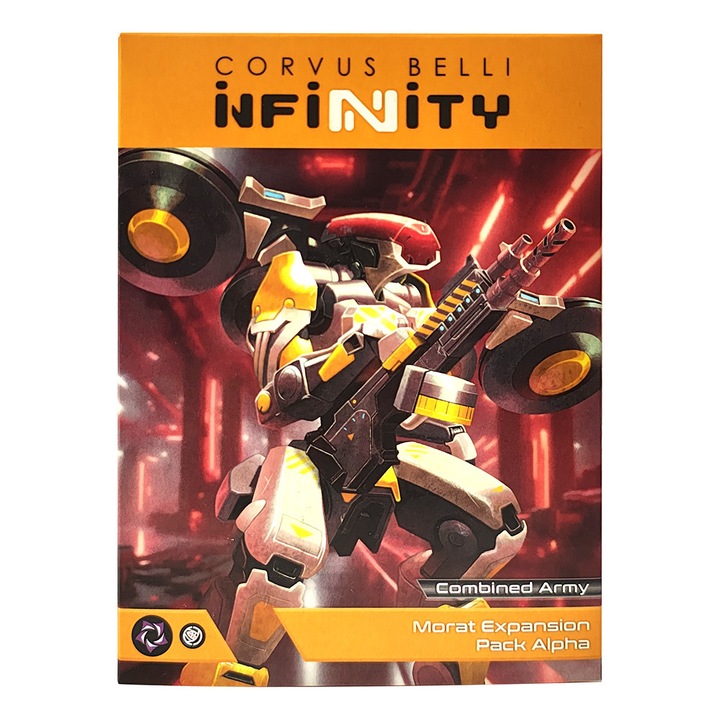 Infinity játékkiegészítő, Combined Army Morat Expansion Pack Alpha, Corvus Belli, 3 összeállítható modell, szürke