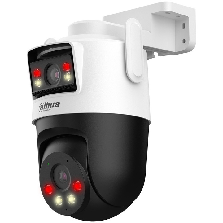 Camera de supraveghere Wireless Dahua Picoo Dual DH-IPC-P3DP-3F-PV-0280B/0600B-EUR cu Pan/Tilt 360 grade, 3+3MP, 2304 × 1296, Night Vision, Smart Detection, Smart Tracking, Preset Patrol