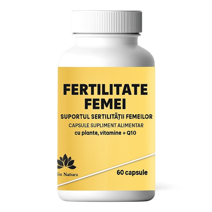 Capsule pentru sustinerea fertilitatii feminine, Virag Natura, 60 de capsule