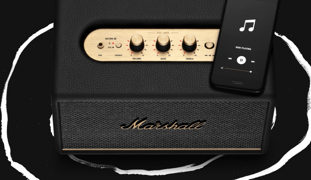 Boxa portabila Marshall Acton III, 60W, Bluetooth, Albastru - eMAG.ro