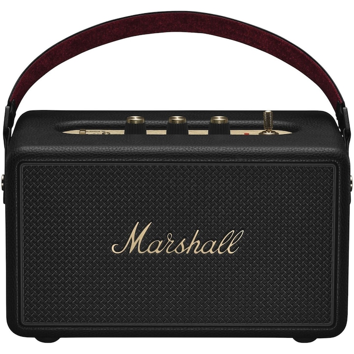 Marshall Kilburn III hordozható hangszóró, 50 W, Bluetooth, 50 órás akkumulátor-élettartam, IP54, fekete/sárgaréz