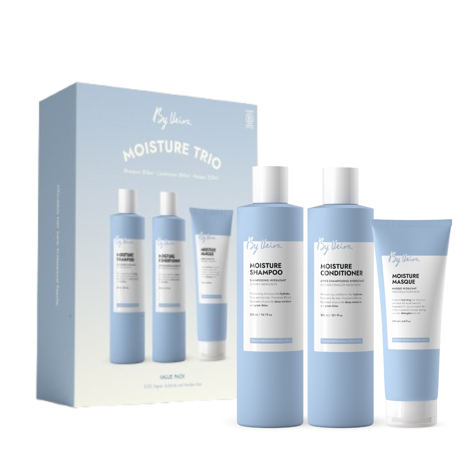 Set By Veira Hidratant: Sampon 300 ml + Balsam 300 ml, + Masca 200