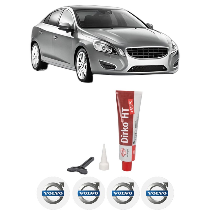 Set garnitura chiuloasa capac culbutori VOLVO S60 II (134) T6 AWD din 2010-2015 KW 224 CP 304 CMC 2953, Auto, Elring, 4x Stikere auto cu VOLVO