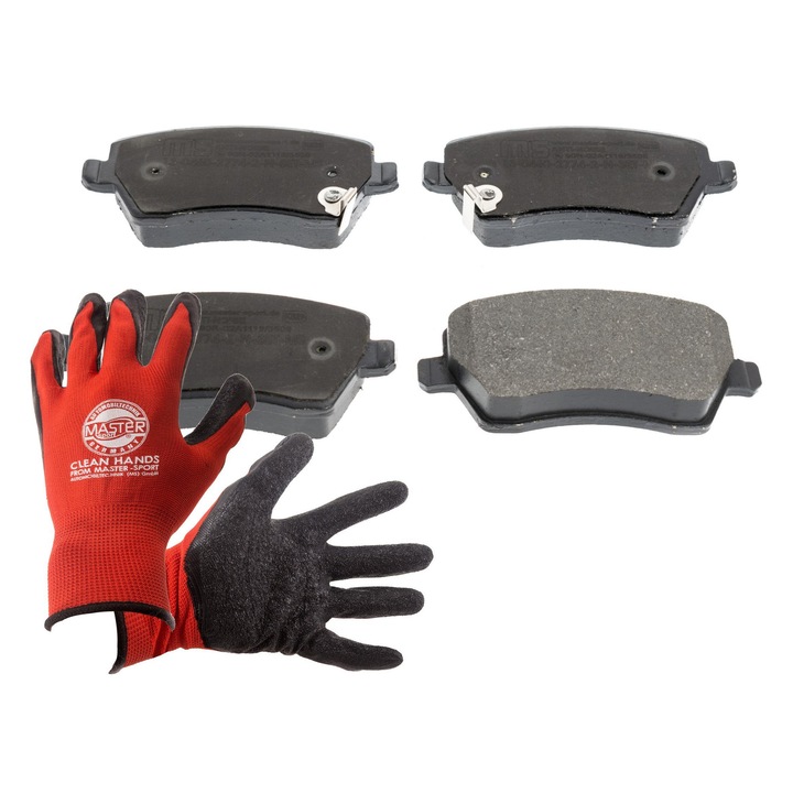 Fékbetét, első, Master-Sport Germany, 116x52,3mm, kopásjelzővel