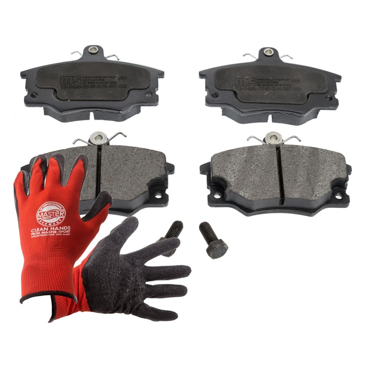 Fékbetétek, Master-Sport Germany, 104x67,1mm, rezgéscsillapító alátéttel