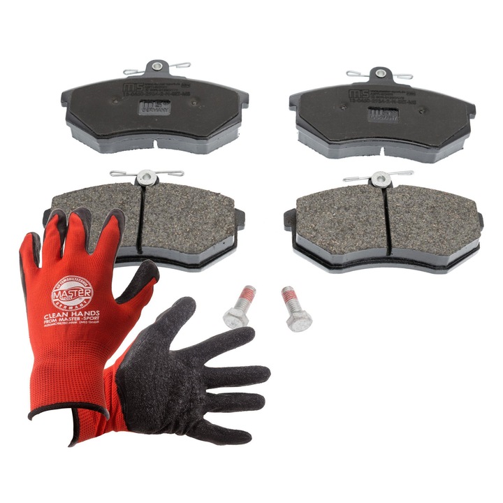 Master-Sport Germany fékbetét készlet, 2 db, 119x69,4mm, lengéscsillapító tartóval