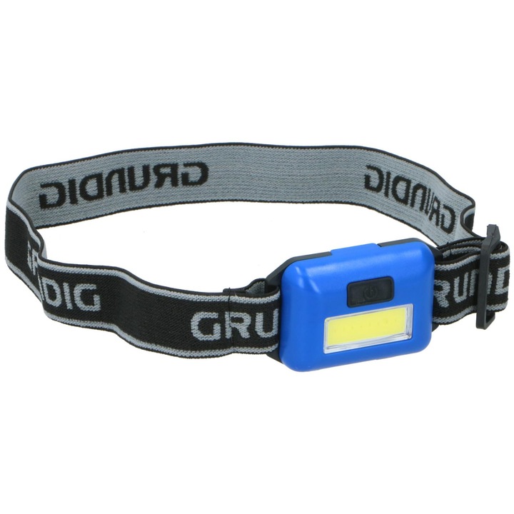 Lanterna LED frontala, Grundig, cu Luminozitate Maxima 80lm, 2W, Ideala pentru alpinisti, pescari, ciclisti