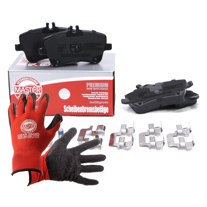 Fékbetétek, Master-Sport Germany, piros kesztyűvel