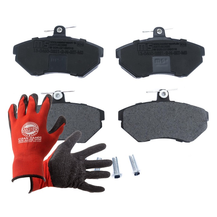 Fékbetét készlet Master-Sport Germany, 16mm, 119x69.6mm, kopásjelző érintkező nélkül