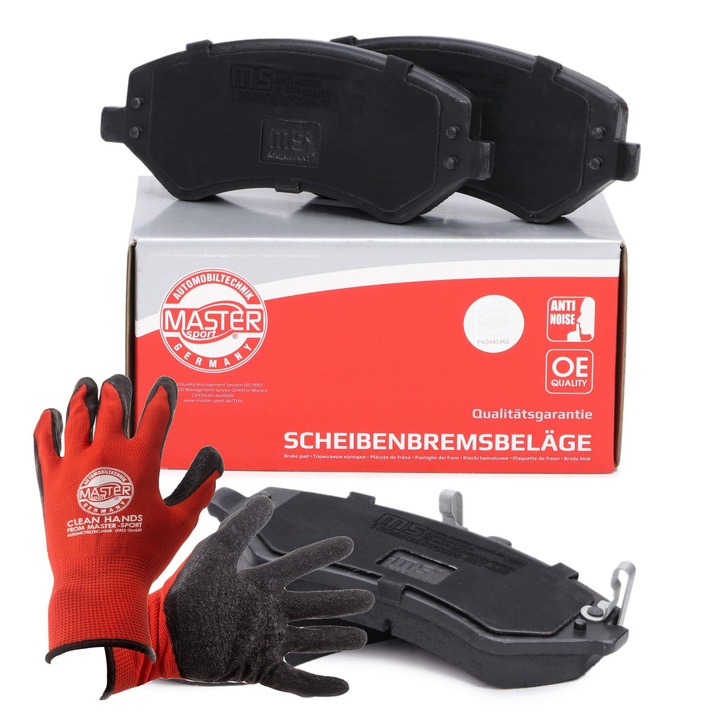 Fékbetétek, Master Sport Germany, kopásérzékelővel, 146x59,3mm