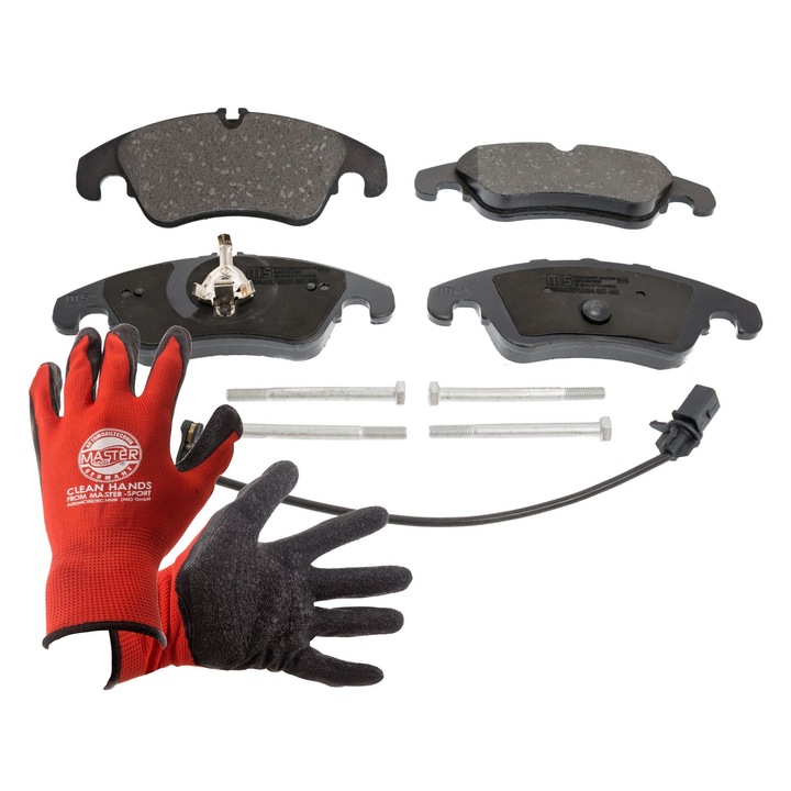 Fékbetétek, Master Sport Germany, csillapító támasztékkal, 305x188x73