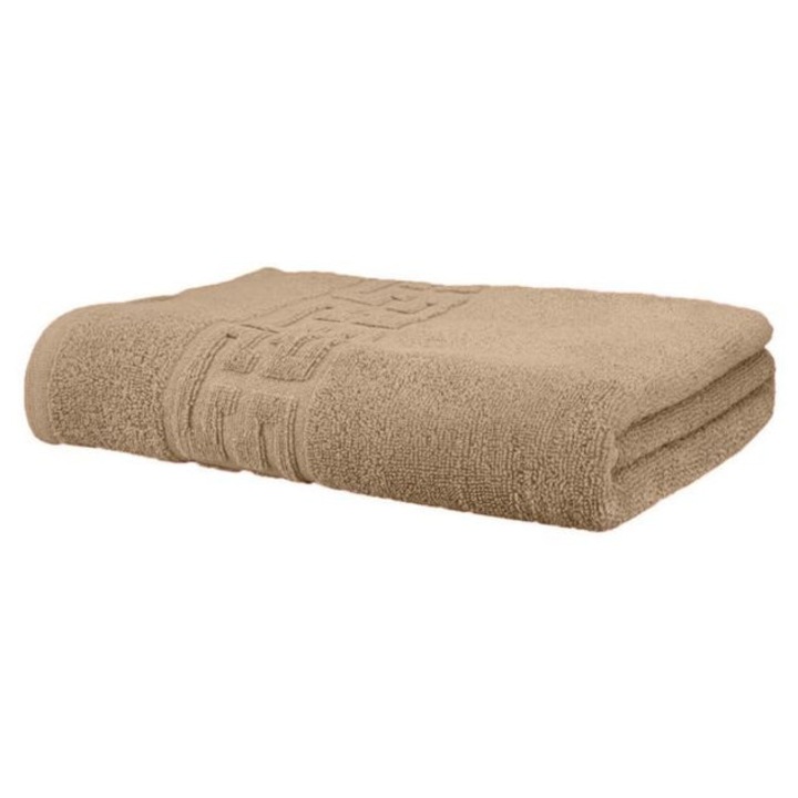 Set 5 Prosoape De Baie EMATTERIO, Bumbac 100%, Ultra Moale, Bej, 50x90cm